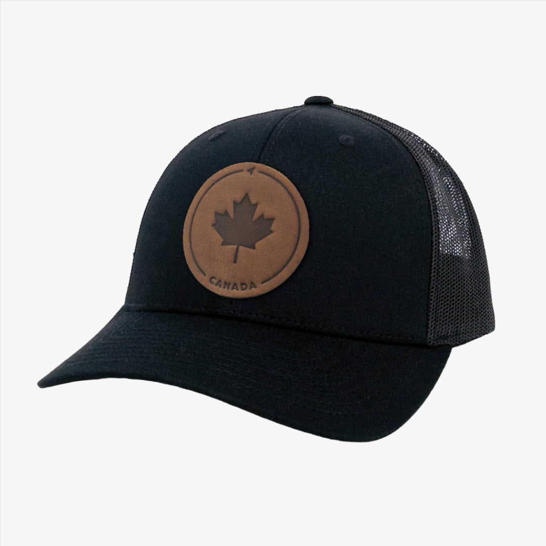 Maple Leaf Leather Patch Hat