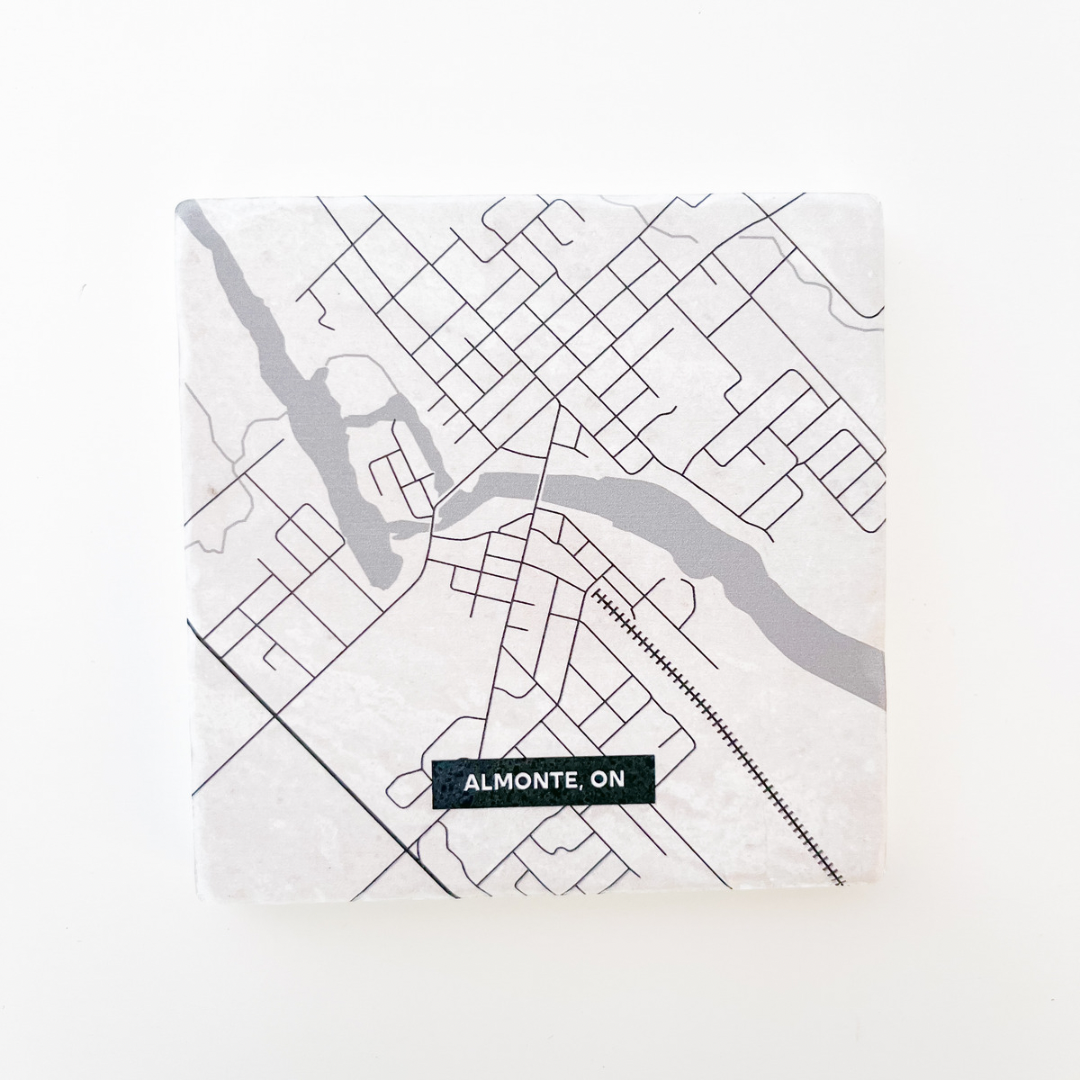 Almonte Map Coaster