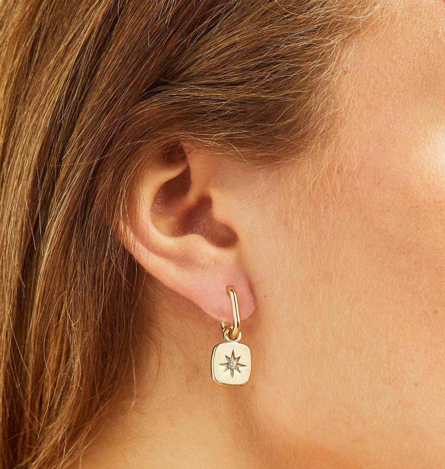 Gold Nova Earrings