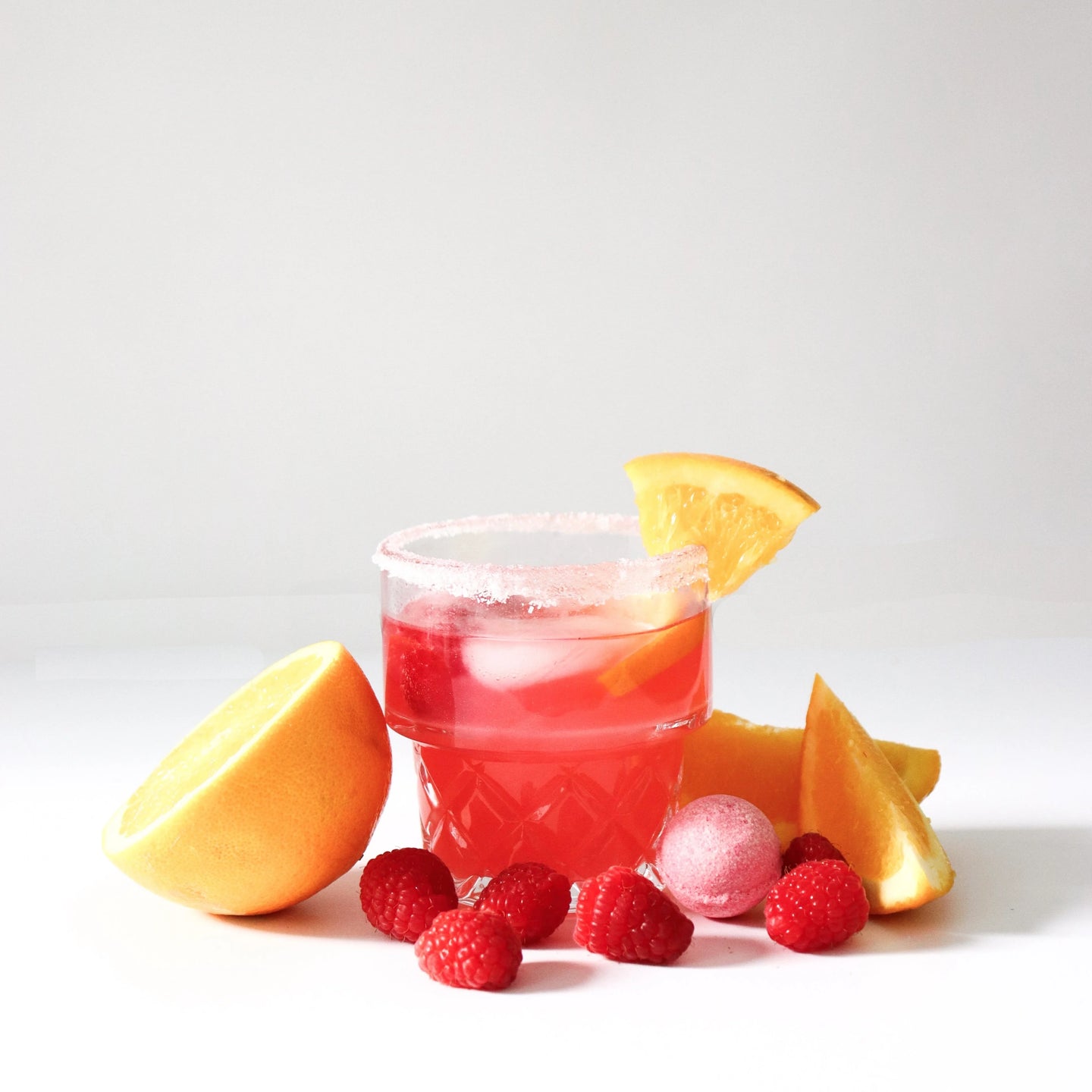 Raspberry Orange Cocktail Bomb