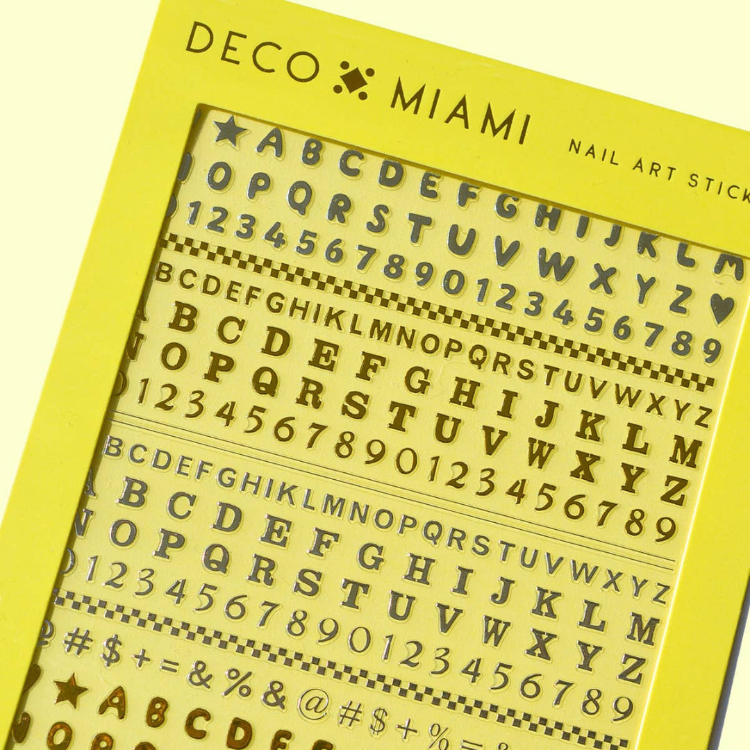 ABCs Nail Art Stickers