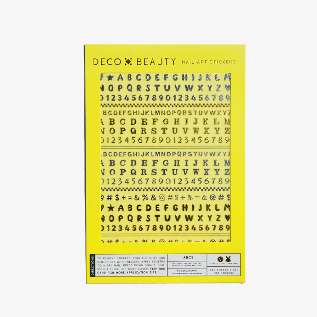 ABCs Nail Art Stickers