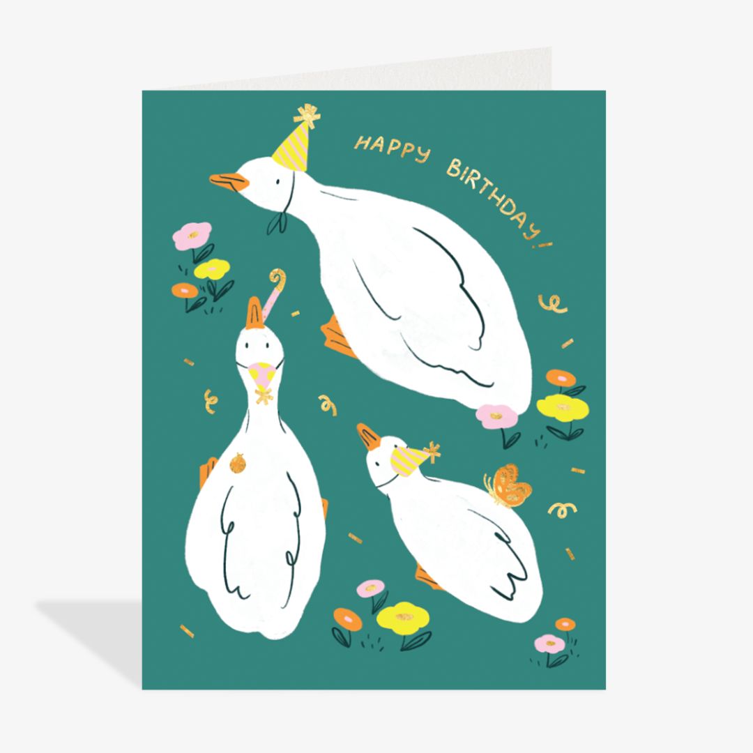 Birthday Goose Birthday Card