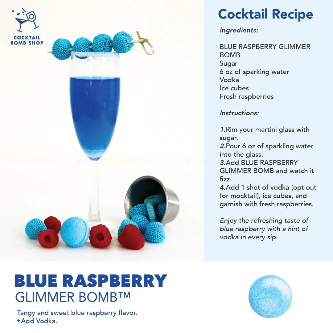 Blue Raspberry Cocktail Bomb