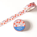 Washi tape with a colorful design on a white background