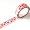 Decorative tape with a fruit pattern on a white background