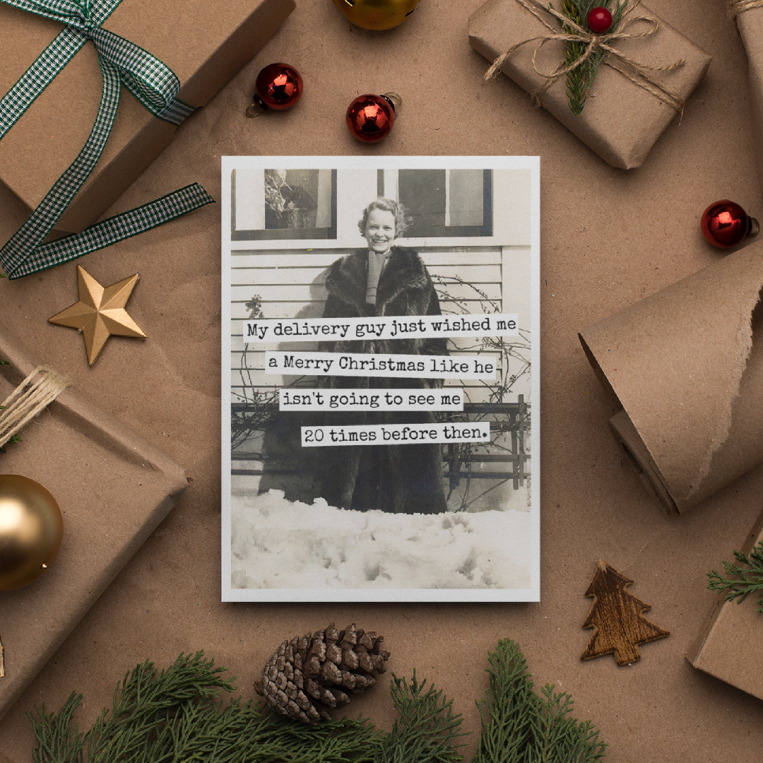 Delivery Guy Holiday Card