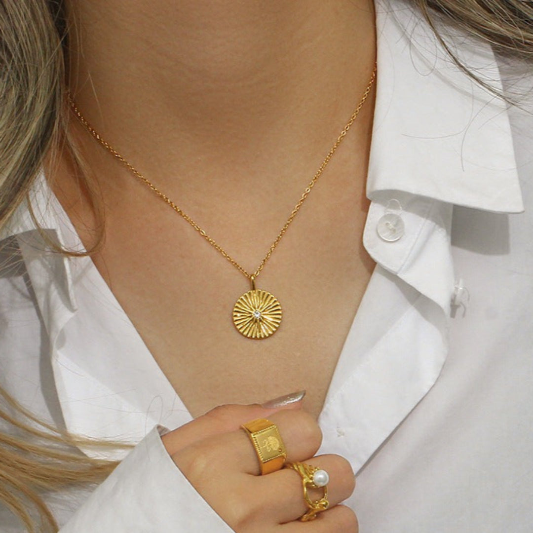 Eight Pointed Star Pendant Necklace