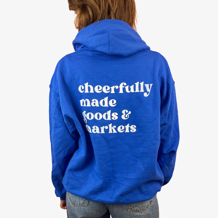 Cheerfully Made Hoodie / Bright Blue