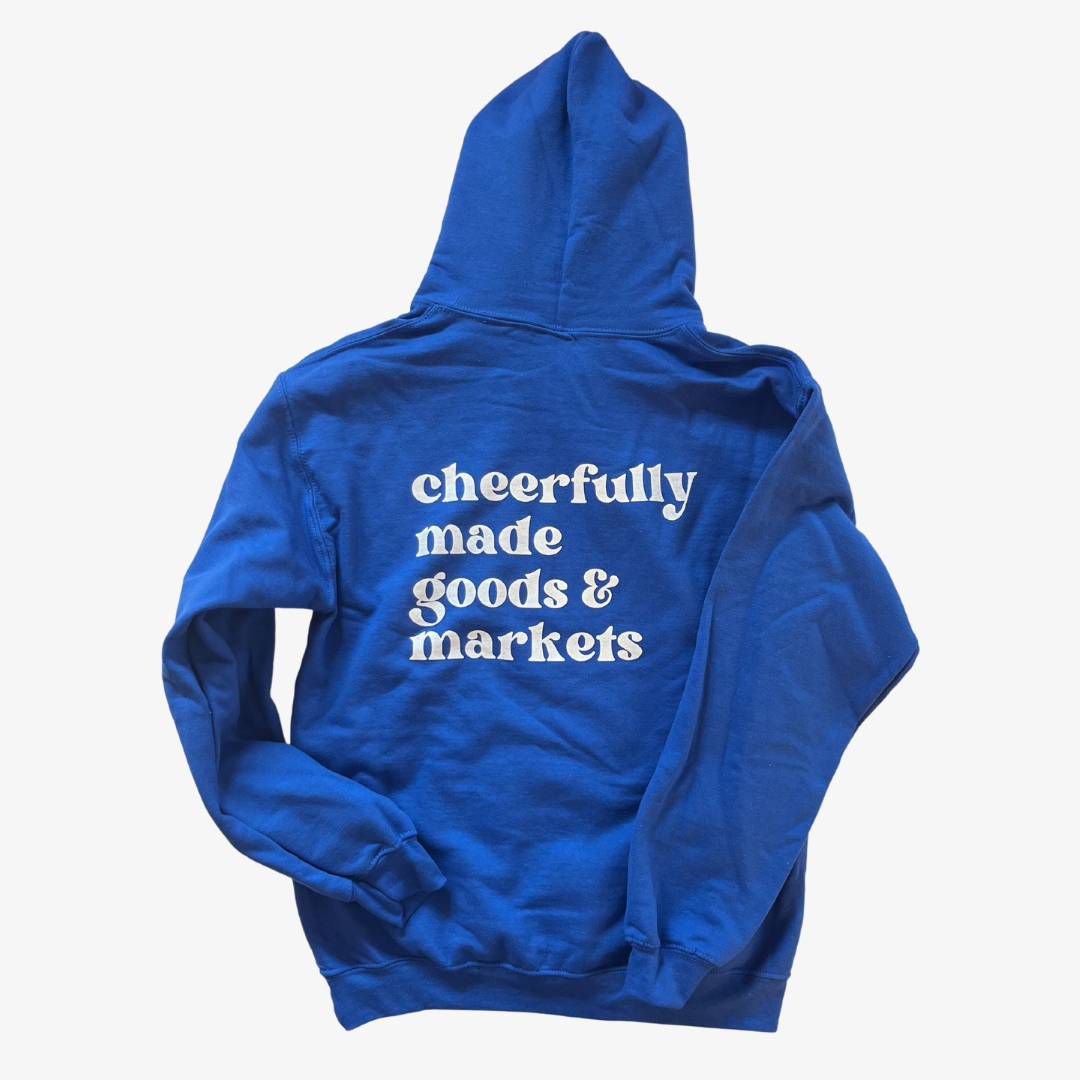 Cheerfully Made Hoodie / Bright Blue