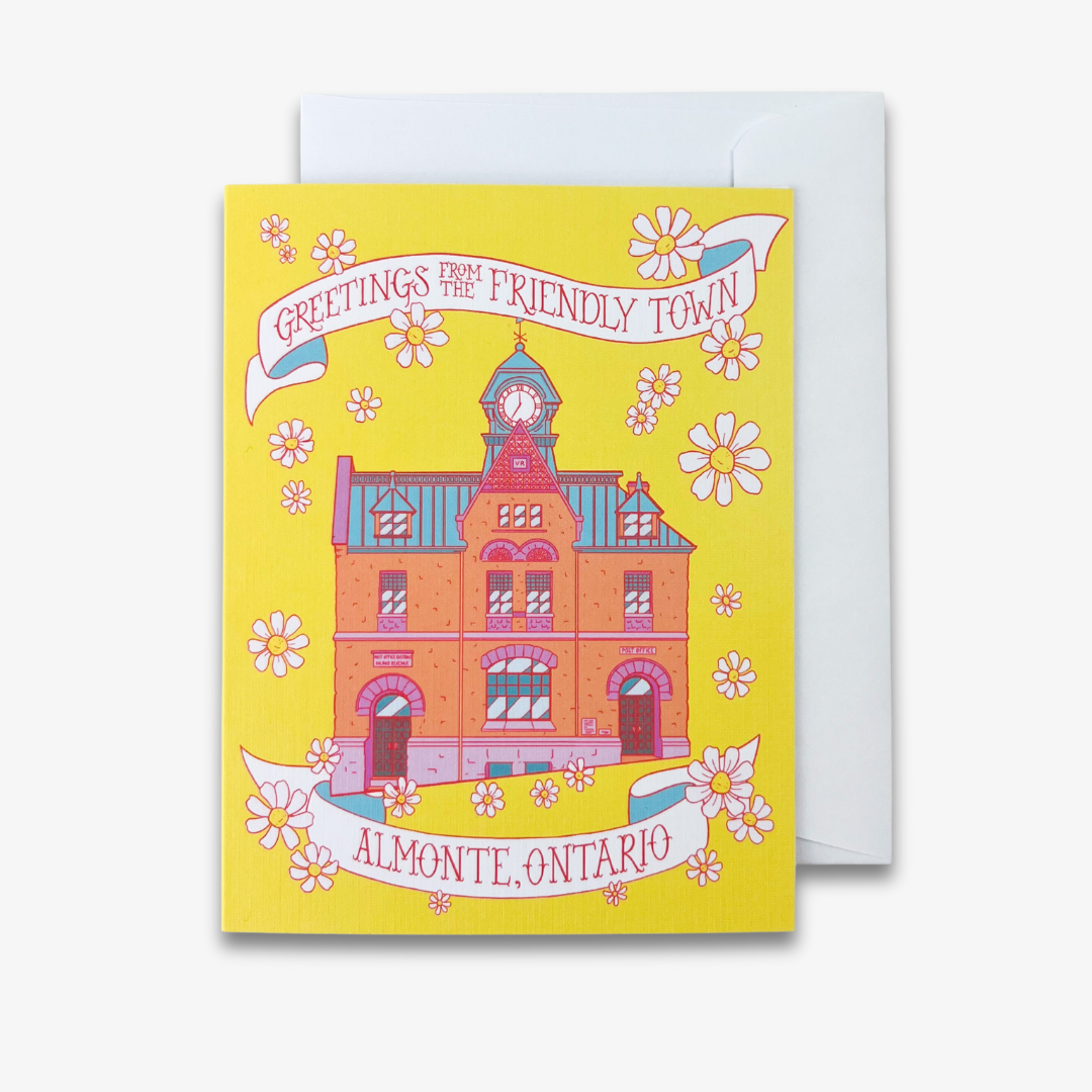 Greetings From The Friendly Town Card