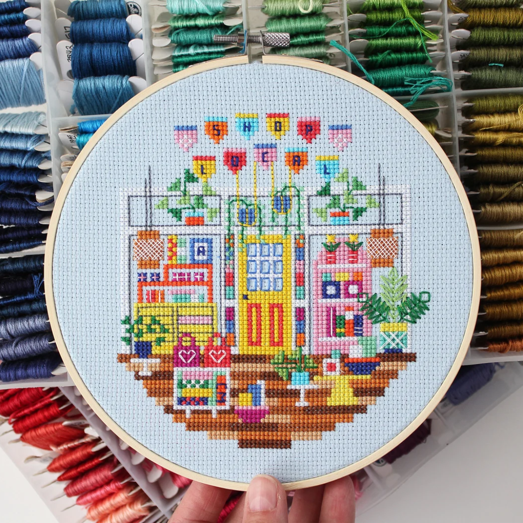 Shop with the Yellow Door Cross Stitch Kit