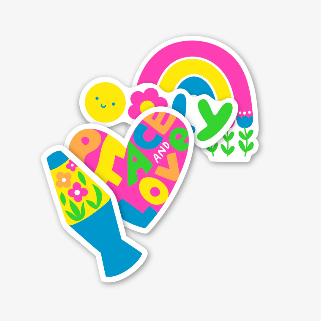 Peace & Love Stickiville Stickers