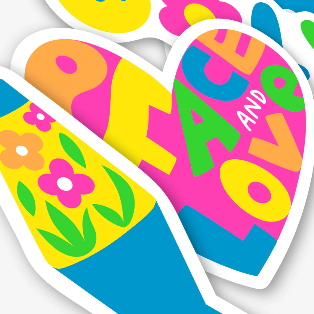 Peace & Love Stickiville Stickers