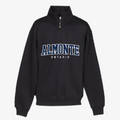 Almonte Varsity Quarter Zip / Black Front Facing product photo