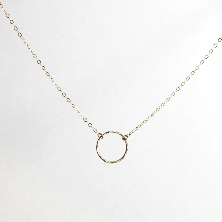 Textured Full Circle Necklace