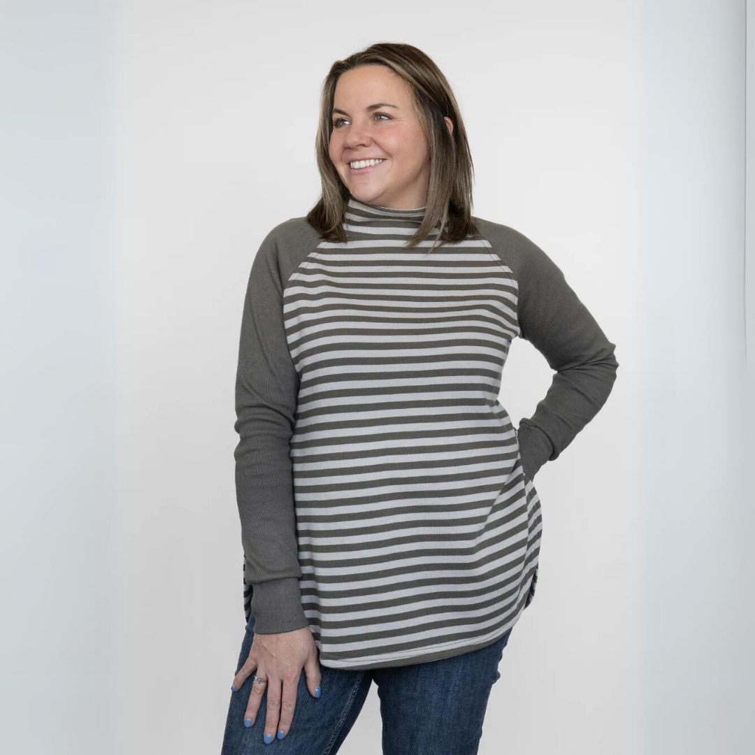 Classic Dusk Sweater | Clay Stone Stripe