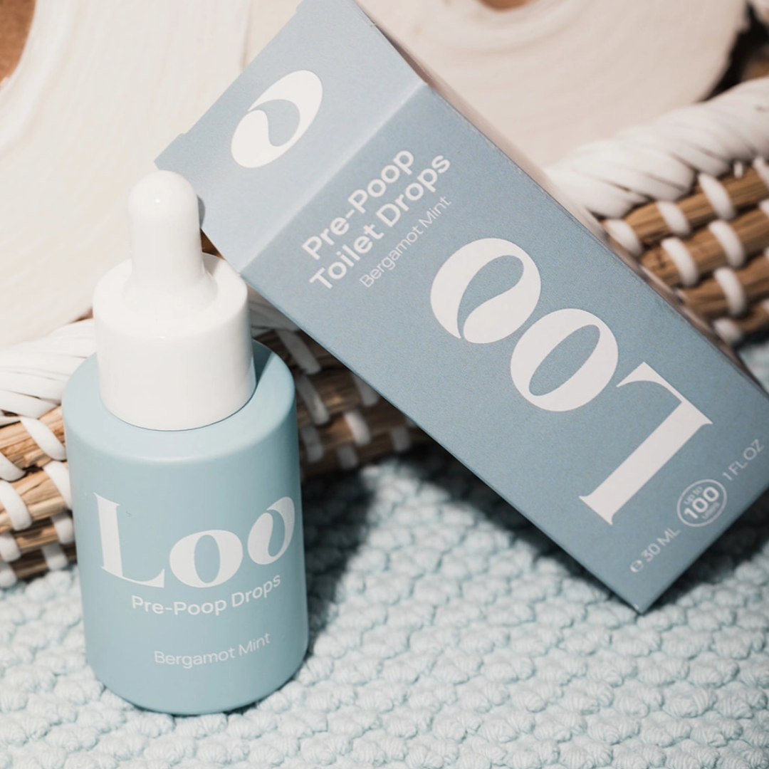 Bergamot Fresh Pre-Poop Toilet Drops, a toilet air freshener in a convenient dropper bottle.