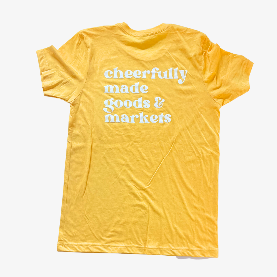 Cheerfully Made Tee / Bright Yellow