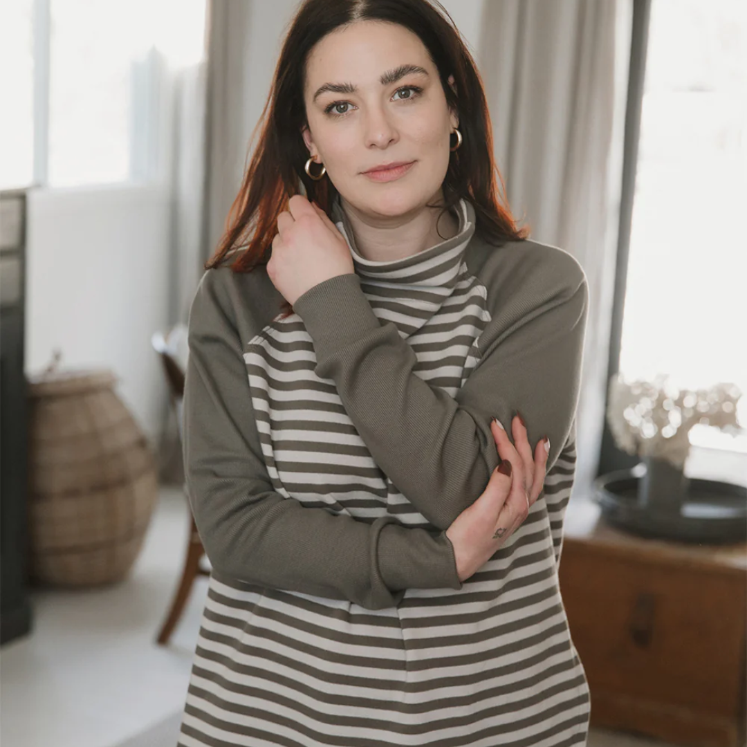 Classic Dusk Sweater | Clay Stone Stripe