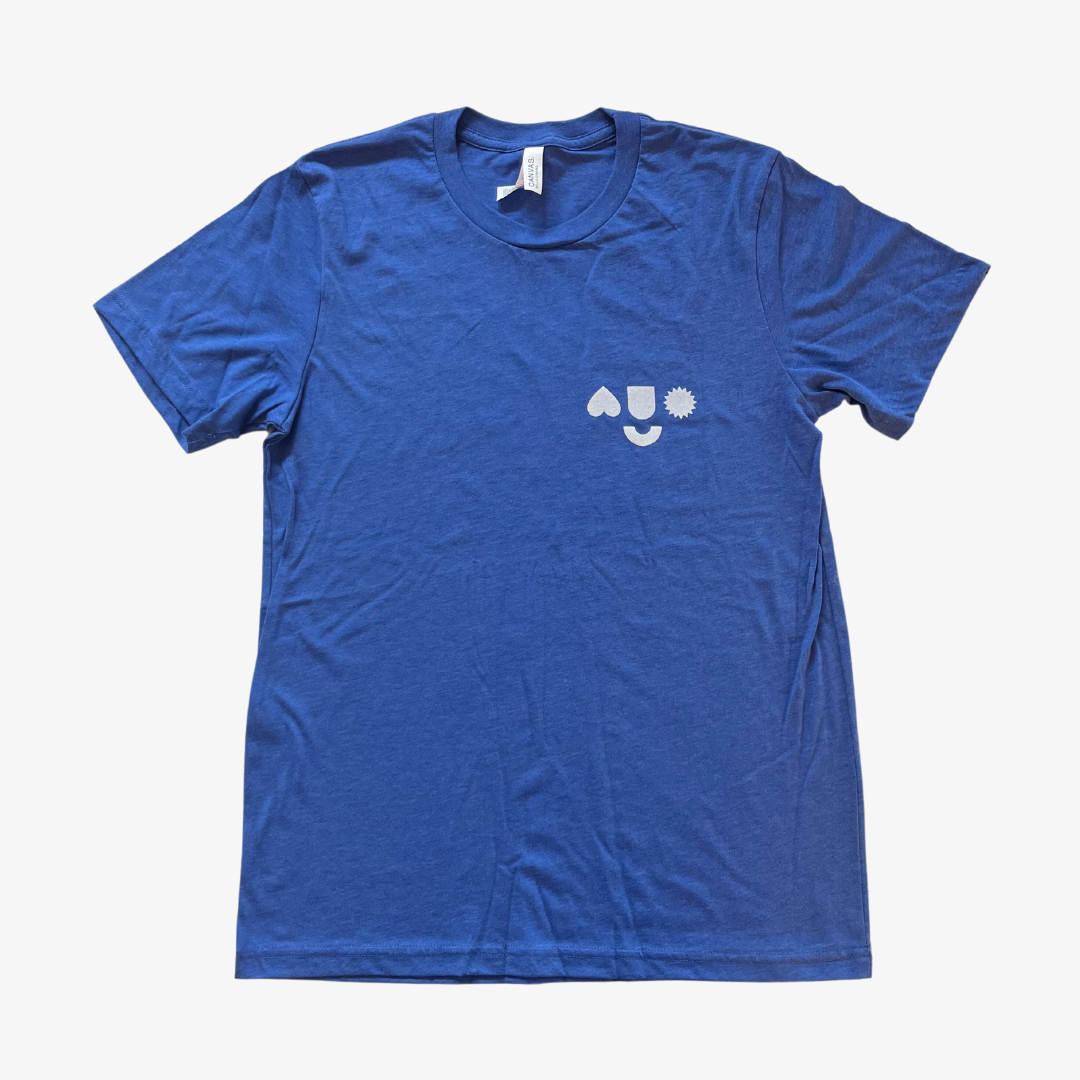 Cheerfully Made Tee / Heathered Blue