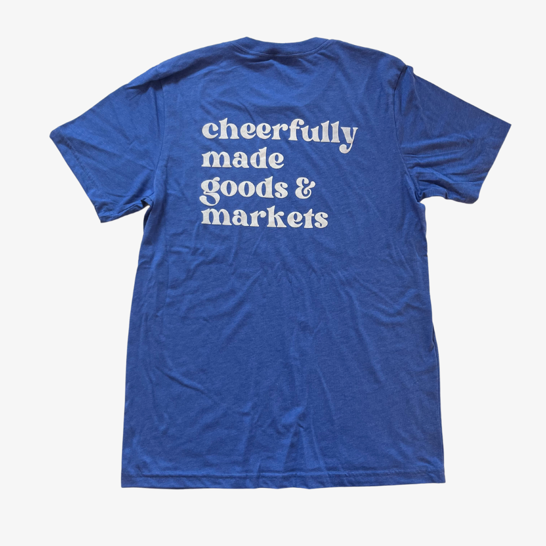 Cheerfully Made Tee / Heathered Blue