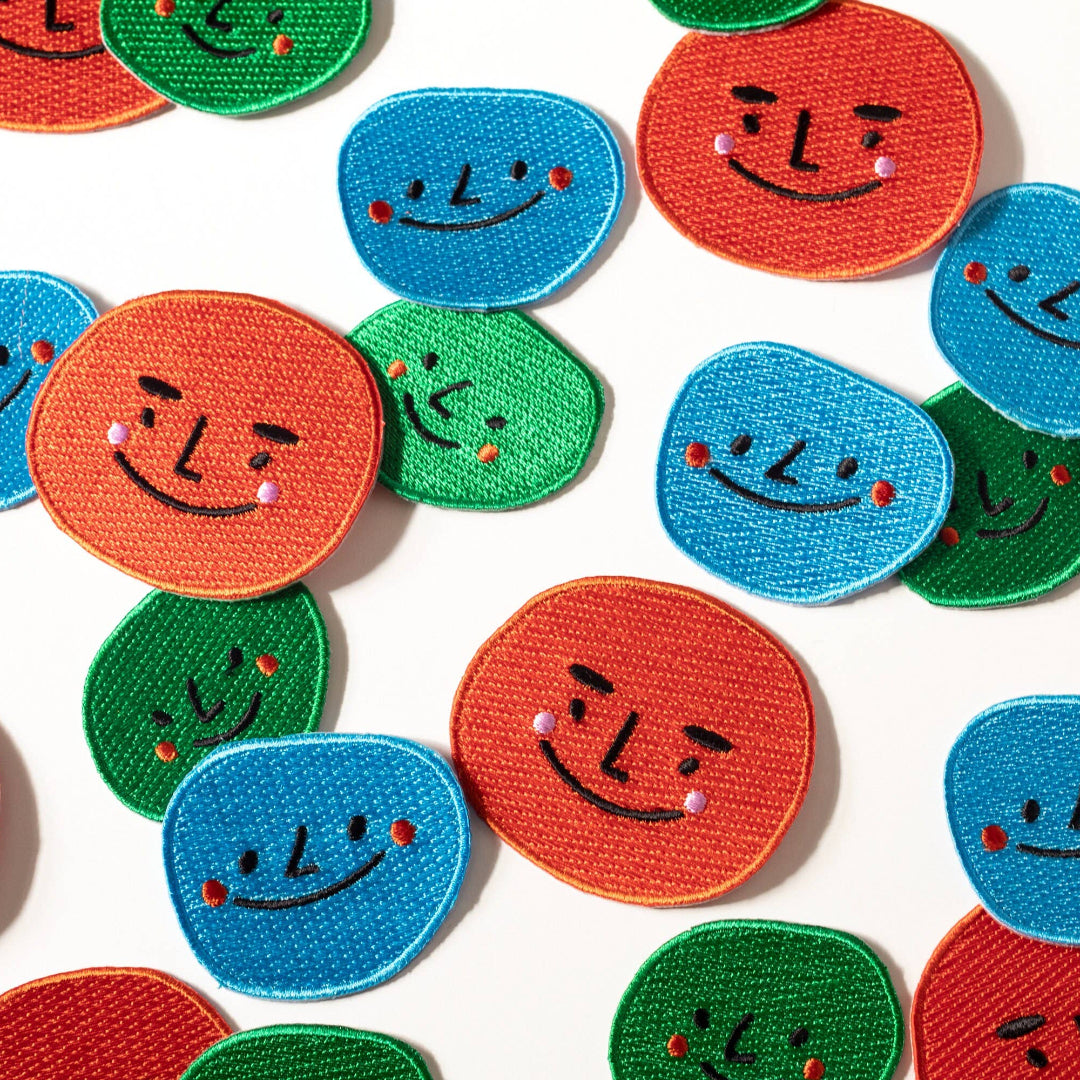 Happy Face Patch Set of 3