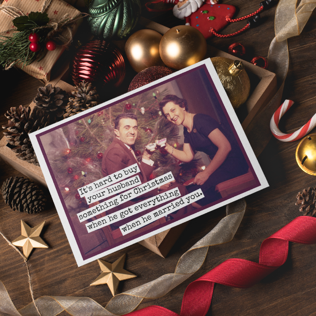Husband Christmas Gift Holiday Card