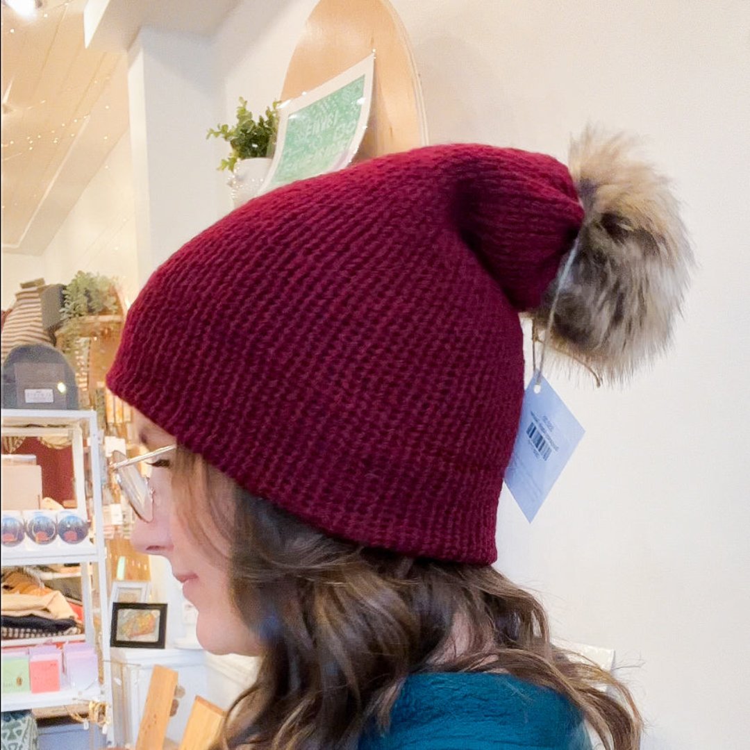 Burgandy Maple Beanie