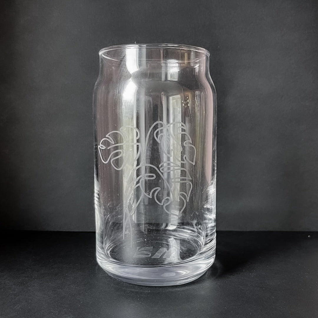 Monstera Can Glass
