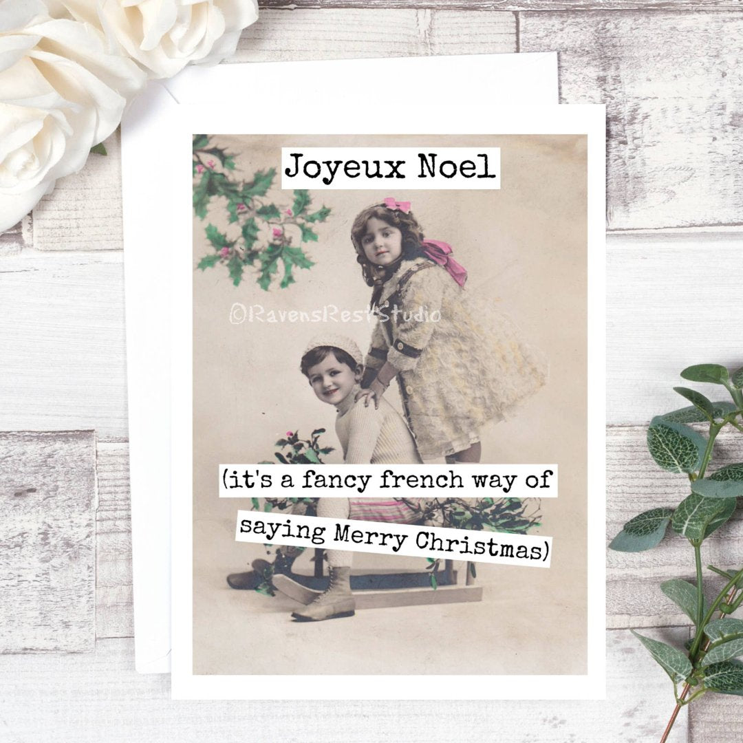 Joyeux Noel Holiday Card