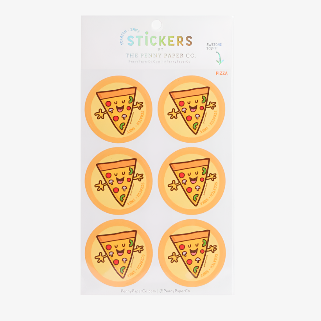 Pizza Scratch and Sniff Stickers