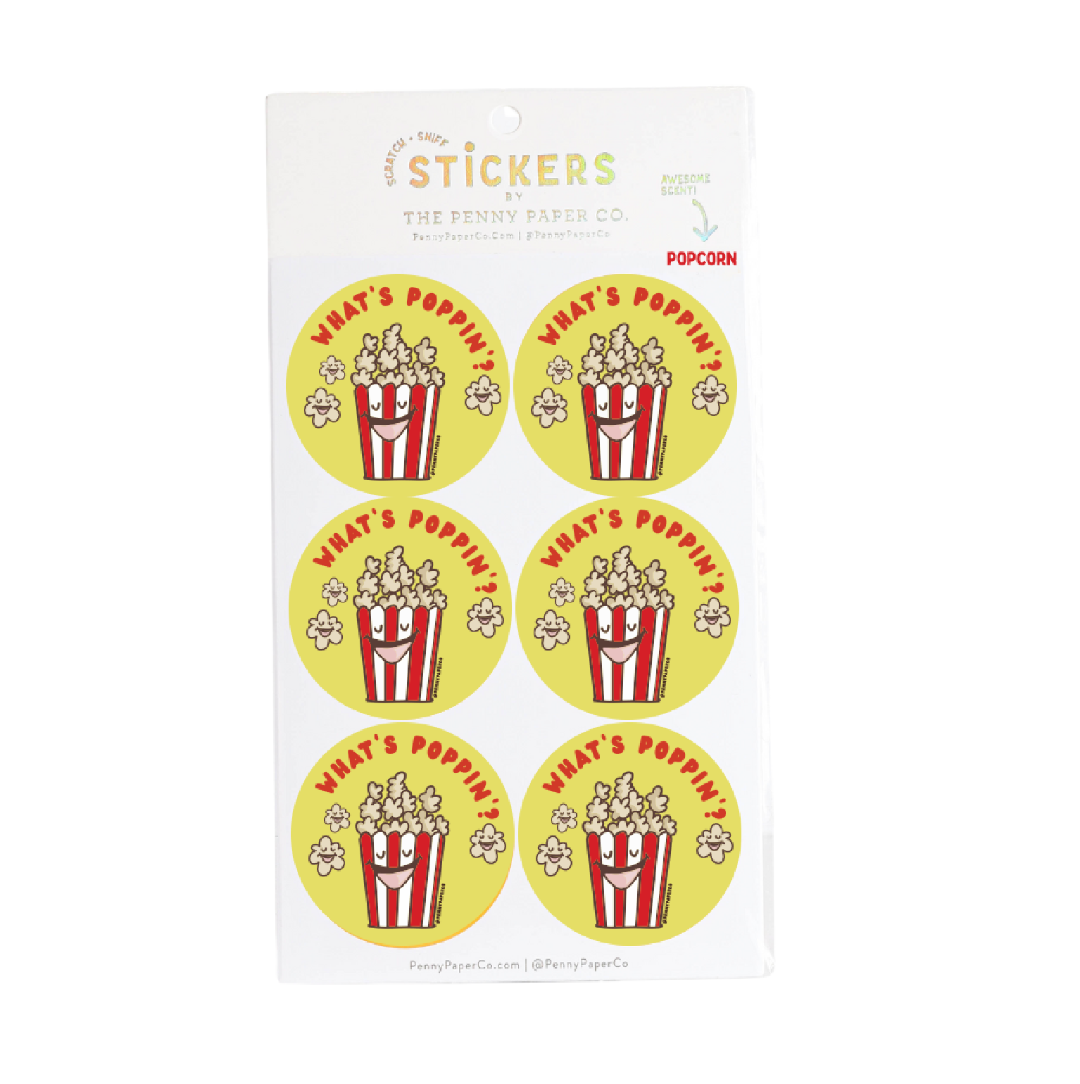 Popcorn Scratch and Sniff Stickers