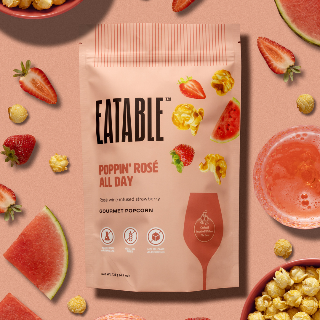 Poppin' Rosé All Day Gourmet Popcorn