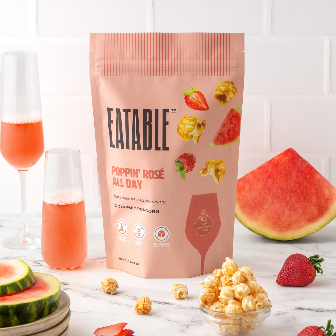 Poppin' Rosé All Day Gourmet Popcorn