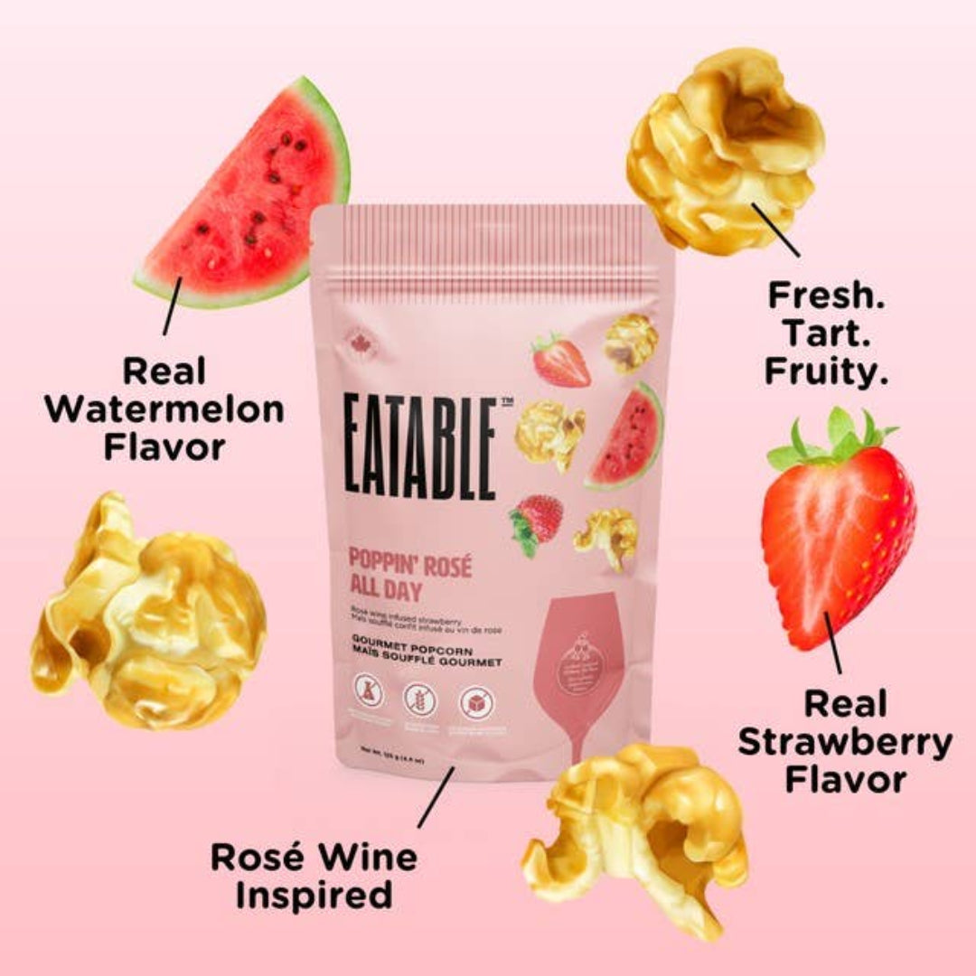Poppin' Rosé All Day Gourmet Popcorn