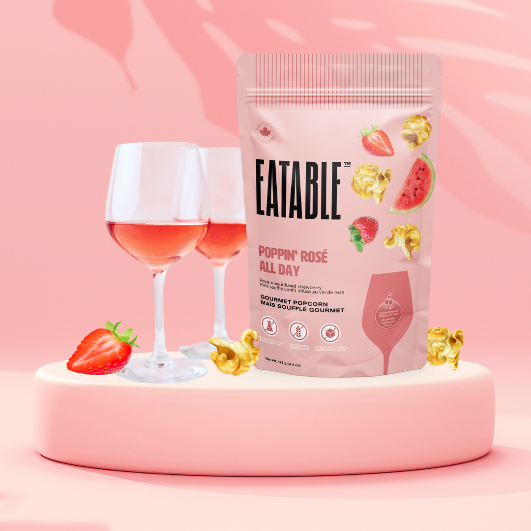 Poppin' Rosé All Day Gourmet Popcorn
