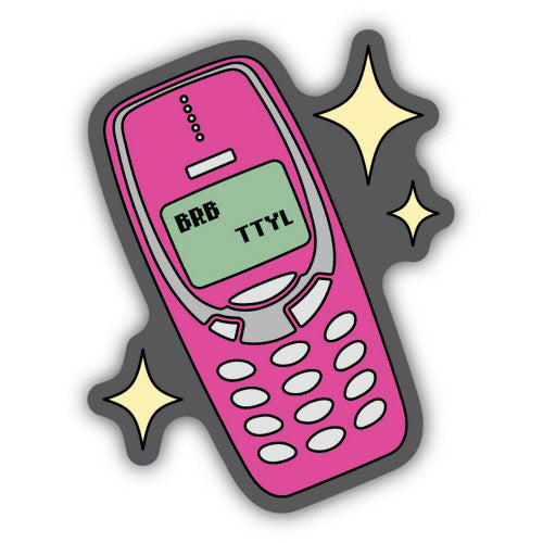 Retro Phone Sticker