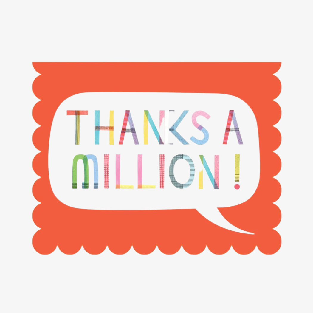Thanks a million Thank you Card