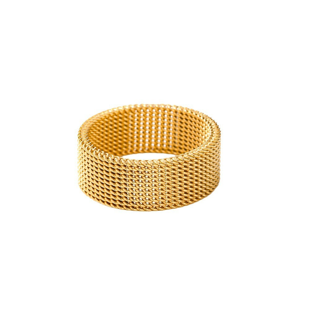 Wide Woven Ring