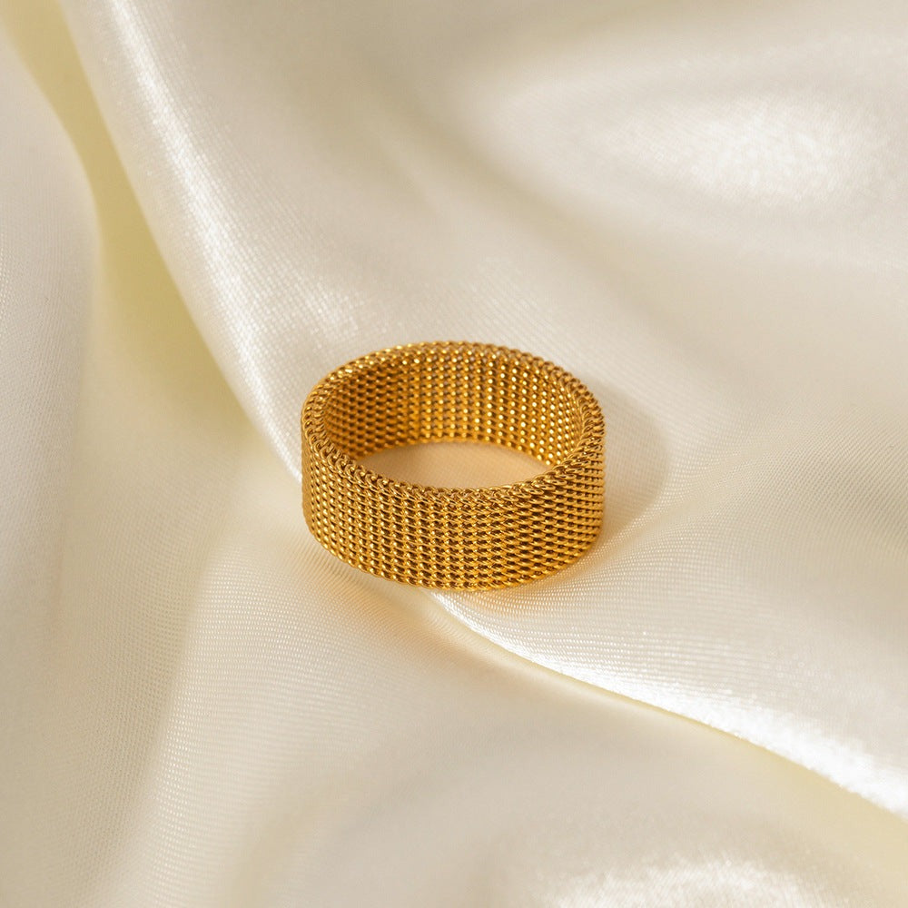 Wide Woven Ring