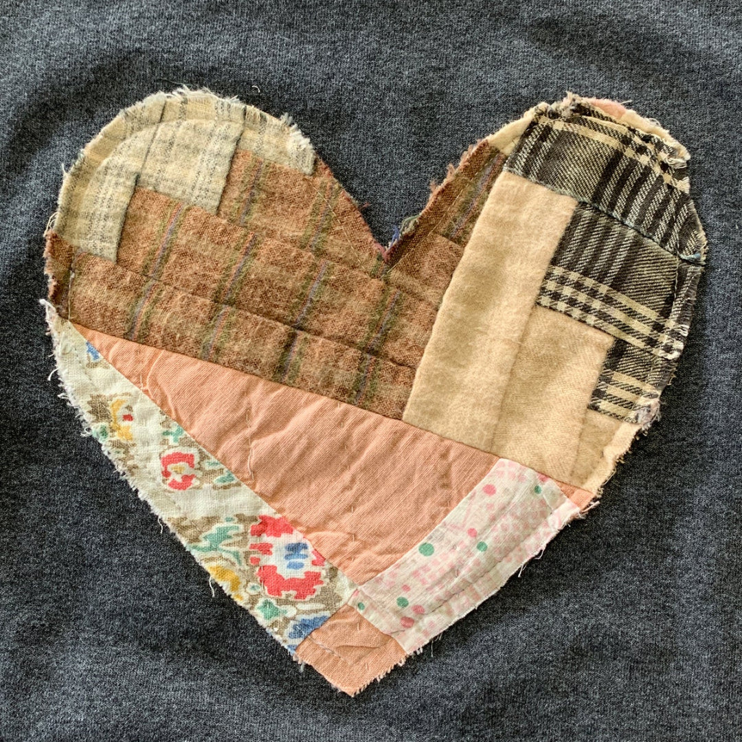 Quilted Heart Sweater | XL