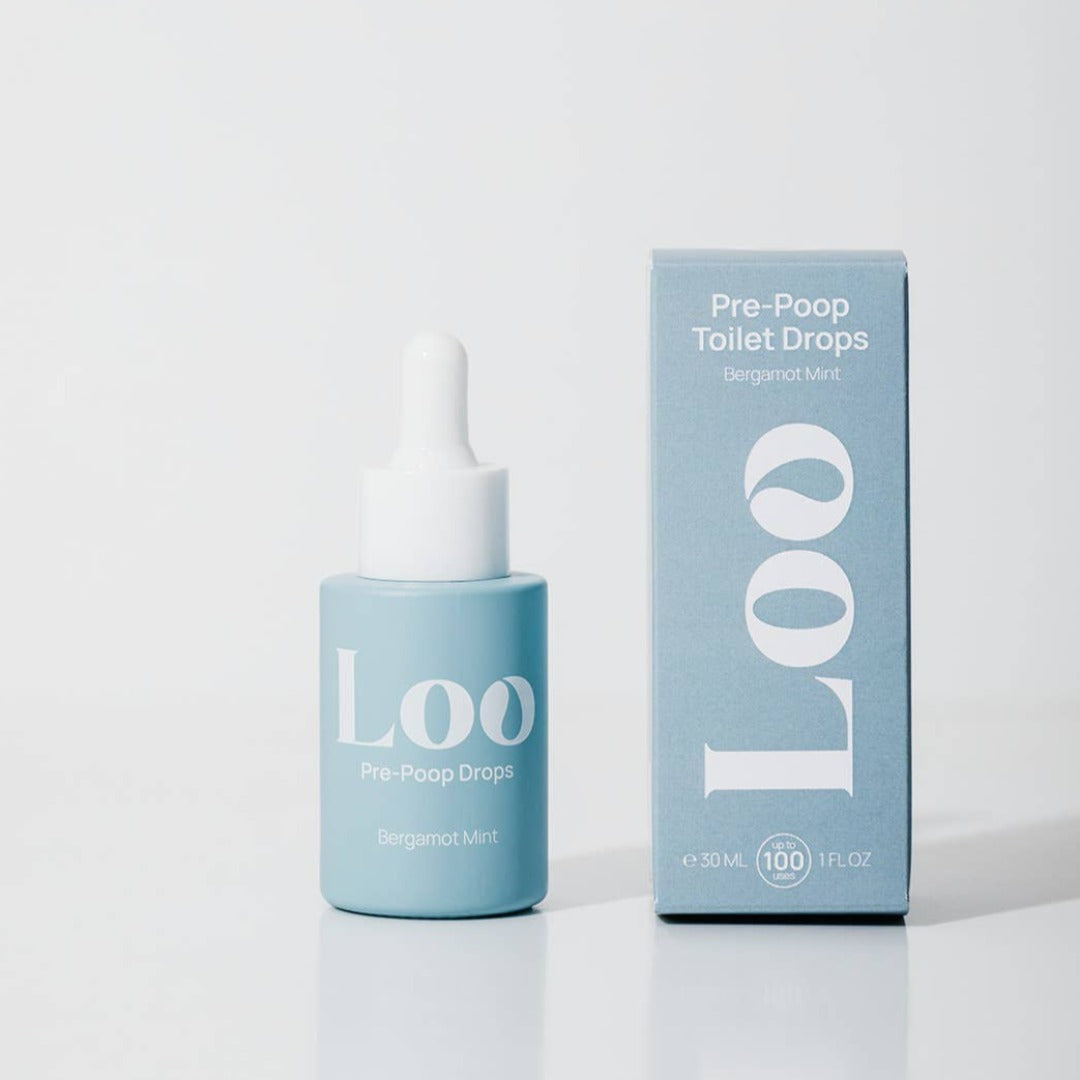 Bergamot Fresh Pre-Poop Toilet Drops, a toilet air freshener in a convenient dropper bottle.