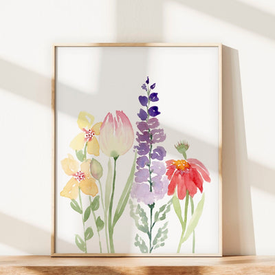 Spring Floral Watercolour Print