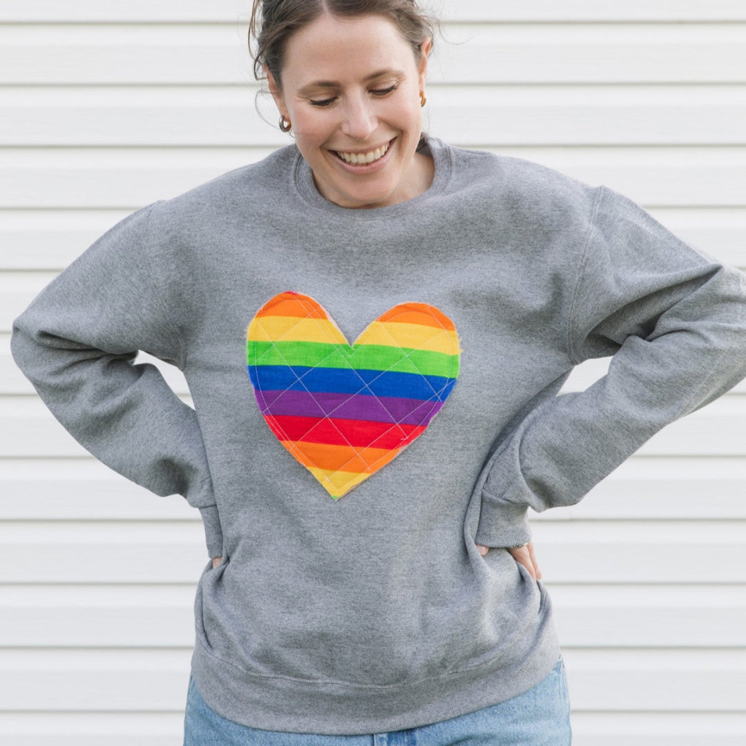 Rainbow Hearts Sweater