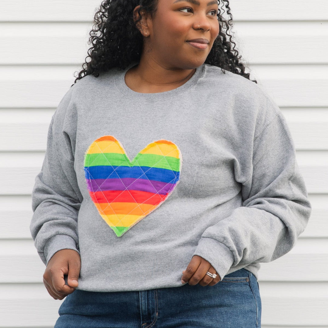 Rainbow Hearts Sweater
