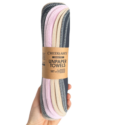 Warm Neutral Blush Unpaper Towels 12pk