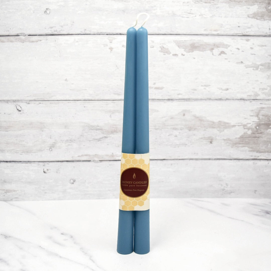 Glacier Teal Beeswax 12" Tapers (2-pack)