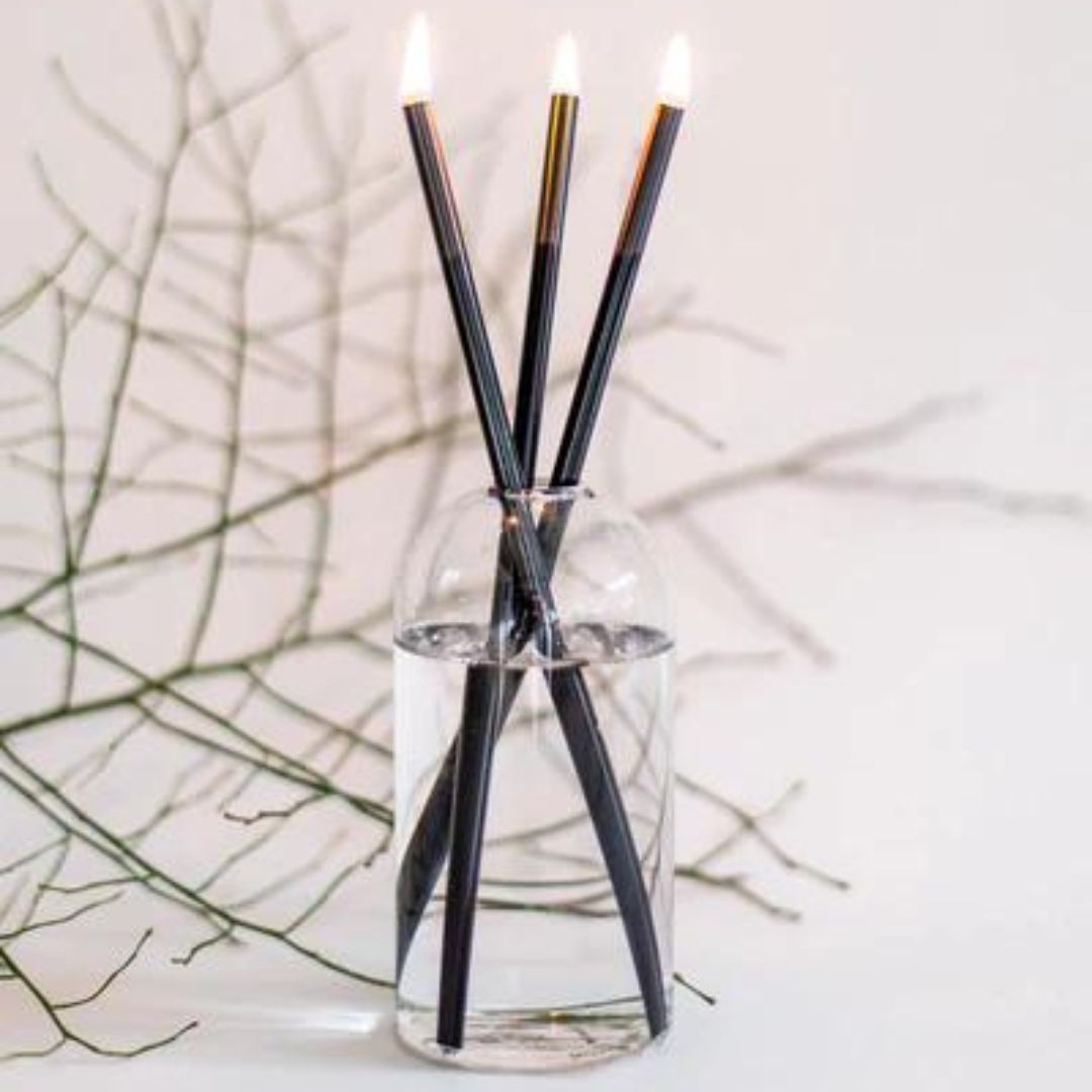 Black Everlasting Candlesticks