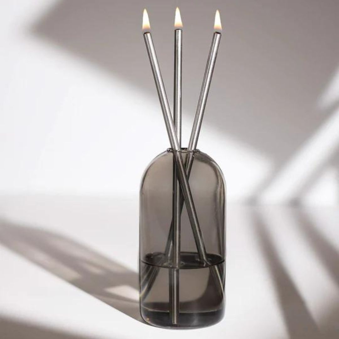 Silver Everlasting Candlesticks